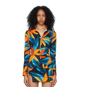 Louisa Ballou x SSENSE 
Exclusive Orange & Blue Tight Shirt